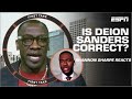 Shannon Sharpe DOES NOT LIKE Deion Sanders’ comments about Shedeur & Travis Hunter | First Take