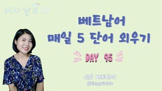 매일 5개의 단어를 외우기 - Day 95 @tiengvietde