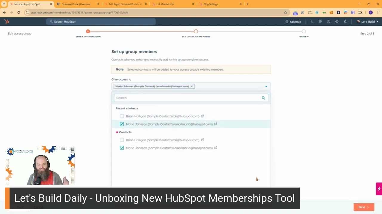 Let's Build Daily with Chris Carolan - HubSpot Memberships