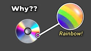 Why CD's shine RAINBOW colors (simply explained)
