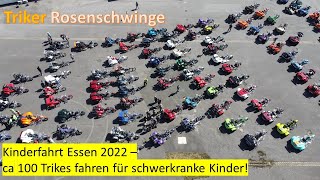 100 Trikes im Konvoi bei der Kinderfahrt Essen 2022