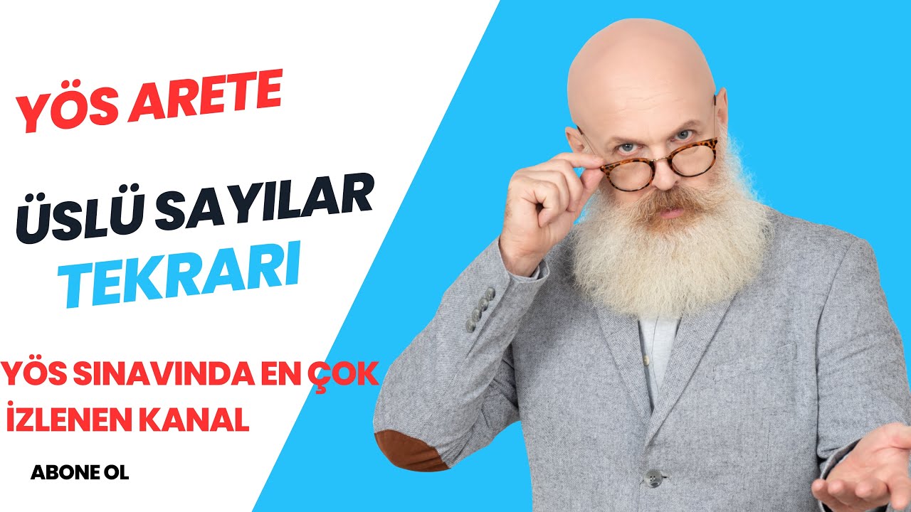 YÖS SINAVI | YÖS MATEMATİK - 1 | ÜSLÜ SAYILAR SORU ÇÖZÜMÜ | (YÖS 2024)