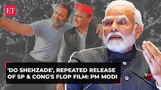 &#39;Surprised by repeated release of &#39;Do Shehzade&#39;, a flop film of SP and Congress&#39;: PM Modi in Basti