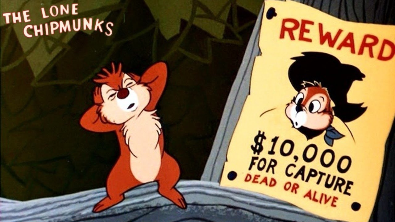 The Lone Chipmunks 1954 Disney Chip and Dale Cartoon Short Film