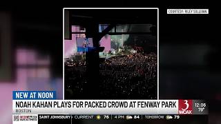 Vermont musician Noah Kahan performs at Fenway Park