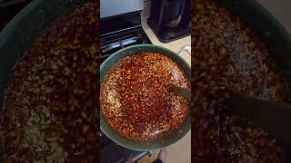Making Ghost Pepper Hot Honey