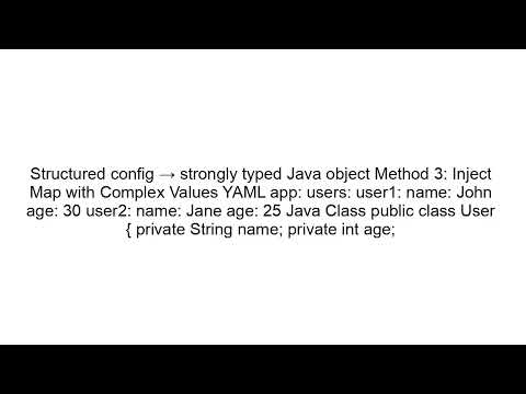 Inject Map from application.yml in Spring Boot | @ConfigurationProperties Guide