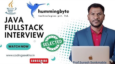 Java Full Stack Interview | Core Java, OOPs, SQL |Spring Boot, REST API | Fresher Selected