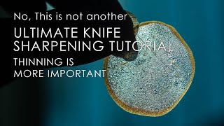 Knife Sharpening Tutorial: a sharp knife does not mean it can cut, knife thinning explained