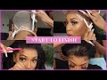 INSTALLING A FULL LACE WIG ON MYSELF! (360 VIEW INCLUDED) FT HAIRVIVI