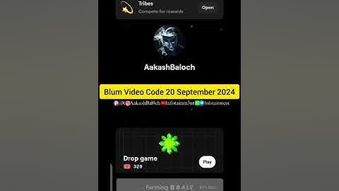 What is Telegram Mini Apps BLUM Video Code