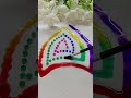 Colour drops mixing Rangoli | #funny #colors #drawing #comedy