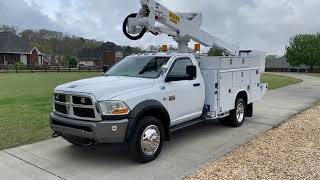 2011 DODGE RAM 5500 4x4 BUCKET TRUCK BOOM TRUCK ALTEC AT37G FOR SALE CUMMINS DIESEL UTILITY