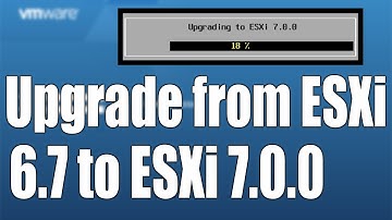 ESXi 6.7 to ESXi 7 upgrade without losing Data Esxi Upgrade