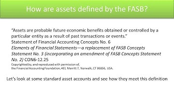 Define Standard Asset Accounts - Video Slide 2