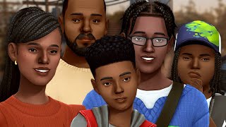 Creating a family for a save file in The Sims 4 (vanilla/cc free)