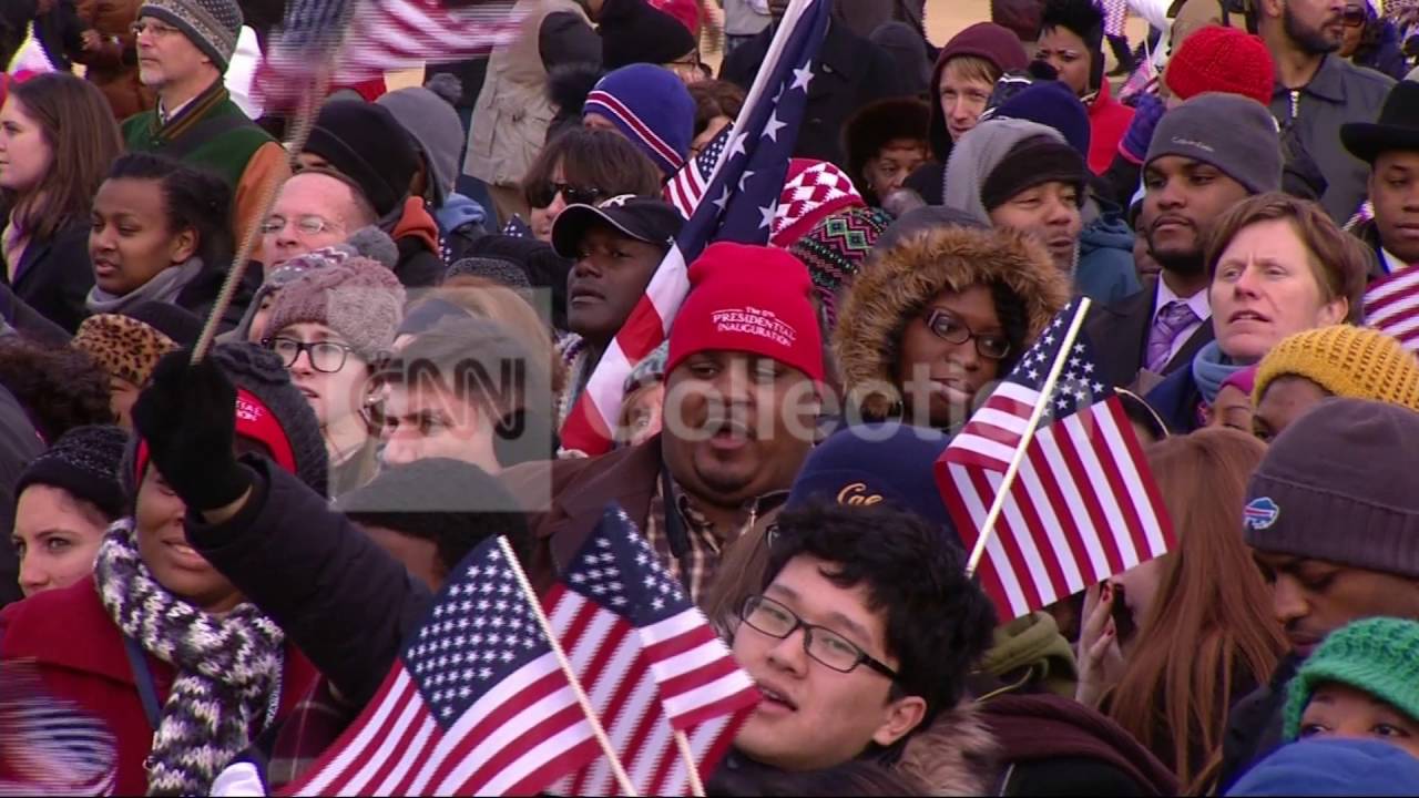 INAUGURATION:NATIONAL MALL CROWD SHOTS