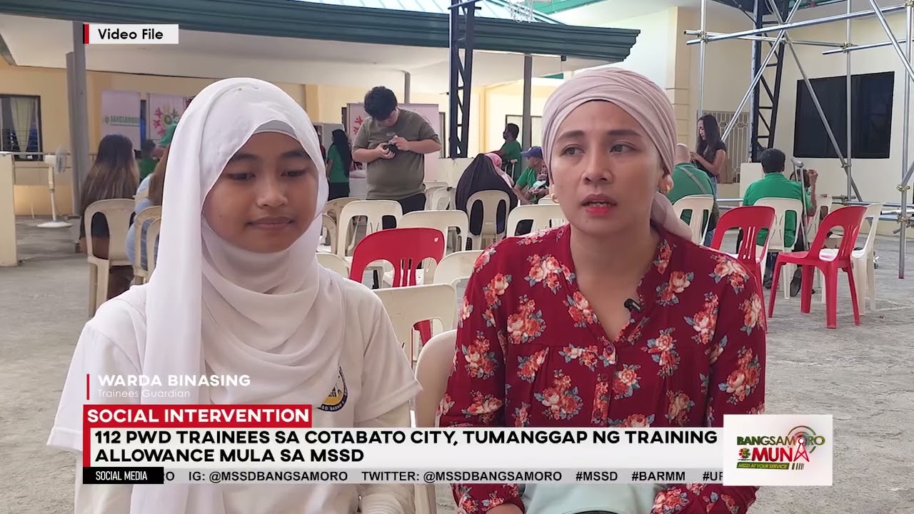 𝗣𝗔𝗡𝗢𝗢𝗥𝗜𝗡: 112 PWD Trainees sa Cotabato City, Tumanggap ng training allowance mula sa MSSD
