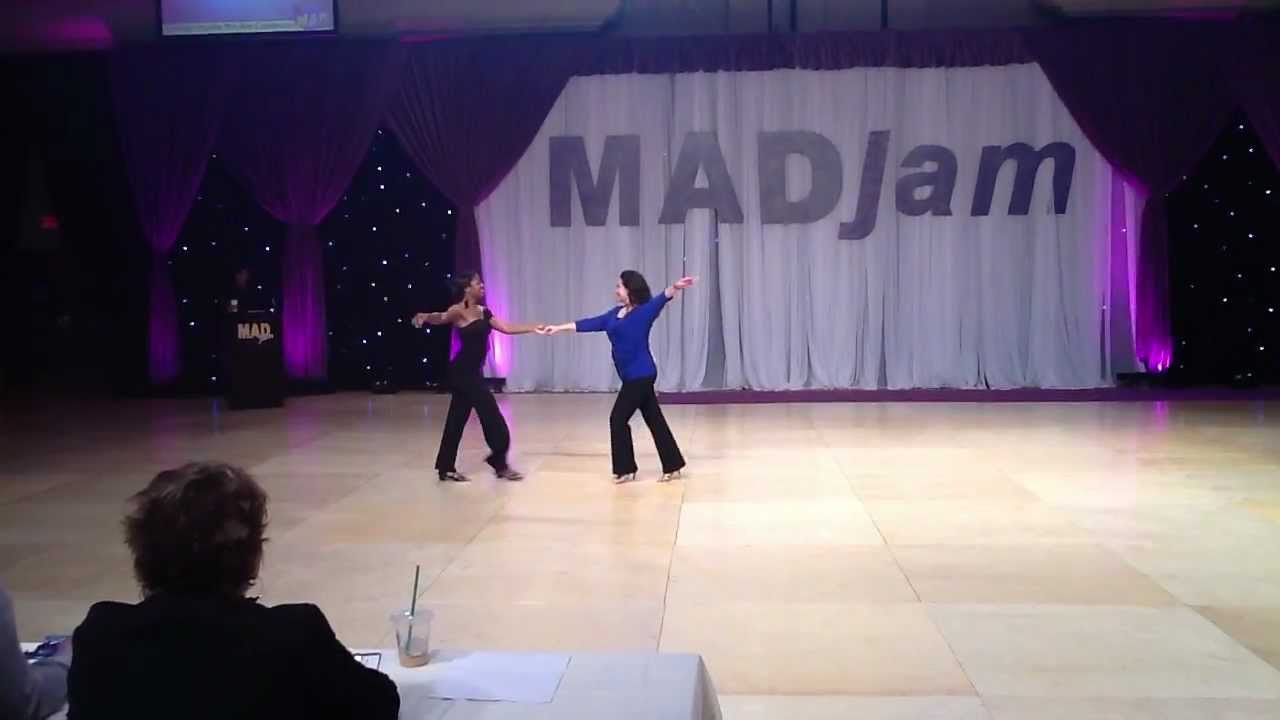 Erica Smith & Julie Walker ~ 1st Place Gold ~ Pre-Novice Pro-Am Hustle ~ MADjam 2013