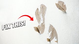 How To Repair TORN DRYWALL PAPER Like A PRO! EASY AND FAST DIY FIX!