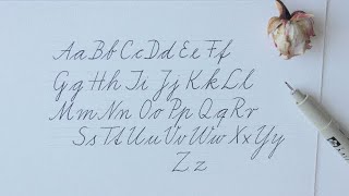 how to write in cursive (for beginners) - german standard