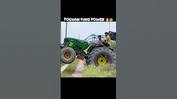 Tochan king ki power 👑😎 #automobile #stunt #farming #tochanking #tractorvideo