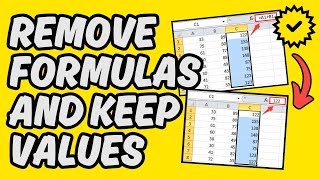 [Easy Guide] Remove Excel Formulas and Keep Values