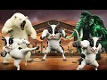 5 Giant Cow Vs Monster Woolly Mammoth Battle
