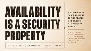 Availability Is A Security Property