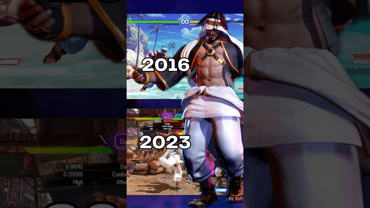 Rashid Combo Evolution #streetfighter