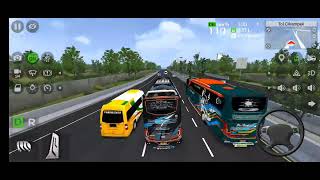 PO bus Haryanto meliuk-liuk di tol Cikampek | bus simulator Indonesia  screenshot 3