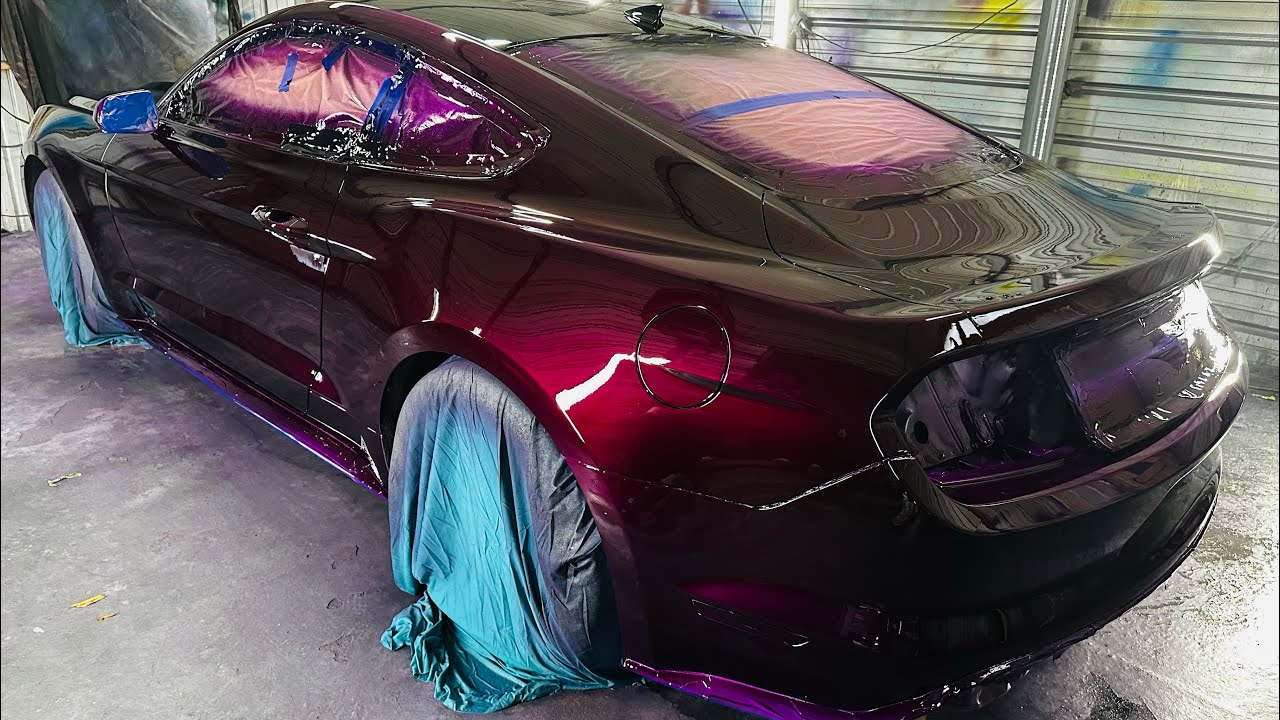 Как распылять краску CANDY Paint Job, начиная СНАРУЖИ…..