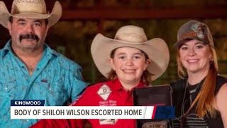 Funeral service for Jeffrey, Amber and Shiloh Wilson, who lost their lives in Texas floods
