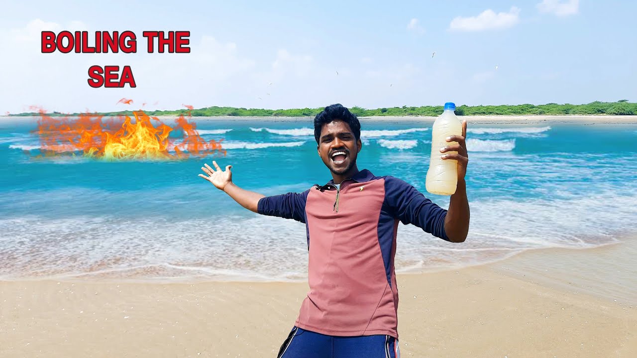 Boiling The ocean.!|கடல் நீரை கொதிக்க வைத்தால் என்ன நடக்கும்|Crazy Test How Much Salt in Sea Water