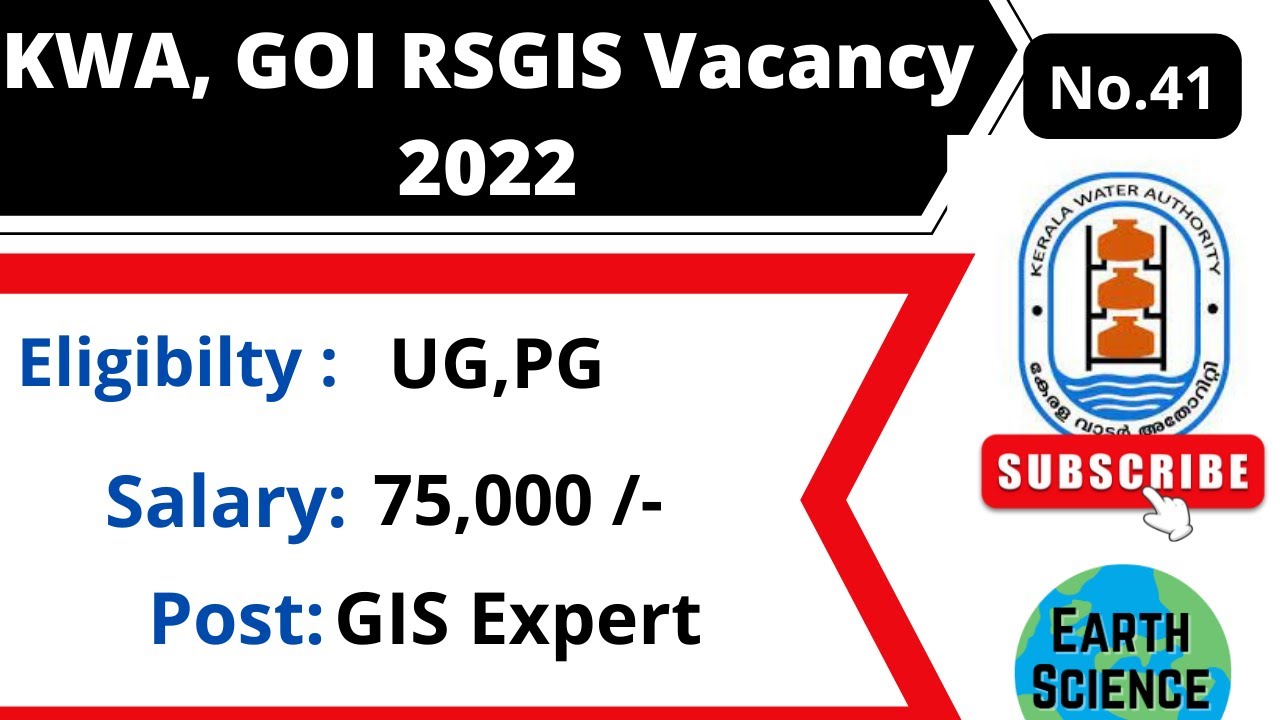 GIS Job in Kerala Water Authority India KWA India Government YouTube