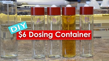 DIY $6 Dosing Container from a VOSS Water bottle - How To Build A DIY Aquarium Dosing Container