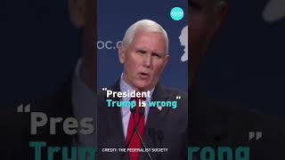 "I had no right to overturn the election" Former VP Mike Pence on Trump's election claims. #SHORTS