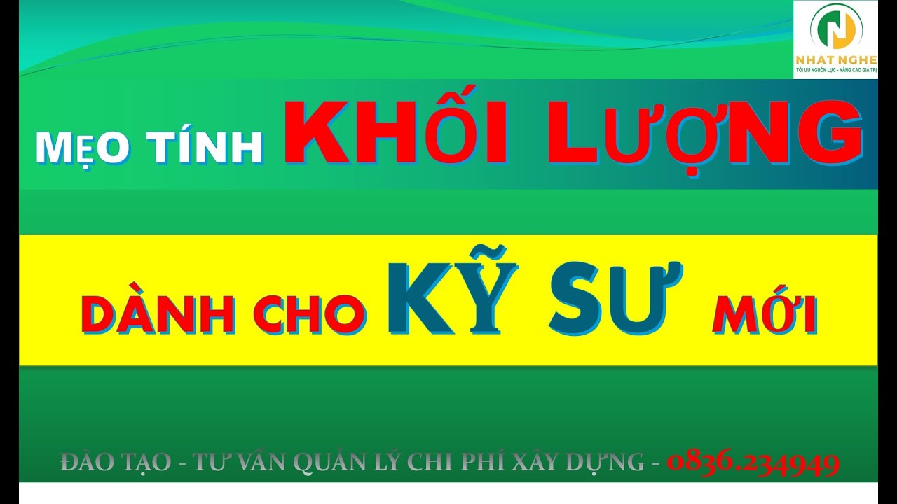Hướng dẫn tính khối lượng cho Kỹ sư Xây dựng, kỹ sư QS... - youtube