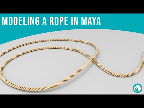 Maya 2024 Tutorial | How to Create Rope quickly in Maya