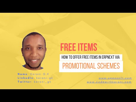 How to Set-up Promotional Schemes (Free Items) in ERPNext