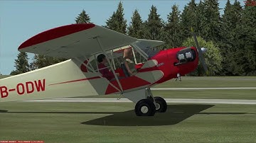 Scenic Eastern flight in a Piper Cub