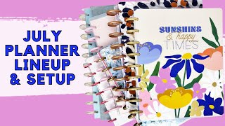 JULY PLANNER LINEUP & SETUP | THE HAPPY PLANNER