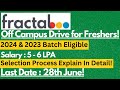Fractal.ai Off Campus Drive for Freshers | 2024 & 2023 Batch Students Eligible 🔥🔥