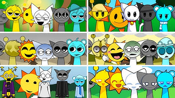 Incredibox - Sprunki but MIX MR SUN and WENDA and SIMON and GRAY and SKY in ALL Different Mods