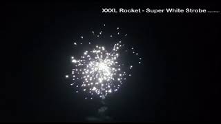 Stealth Fireworks - XXXL Rocket - Super White Strobe
