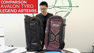 First glance comparison: Avalon Tyro & Legend Artemis recurve bags.