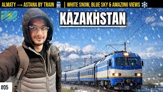 Almaty to Astana by Train | Pehli Baar Itni Zyada Snow Dekhi! ❄️🚆!Pakistani Visiting Kazakhstan screenshot 2