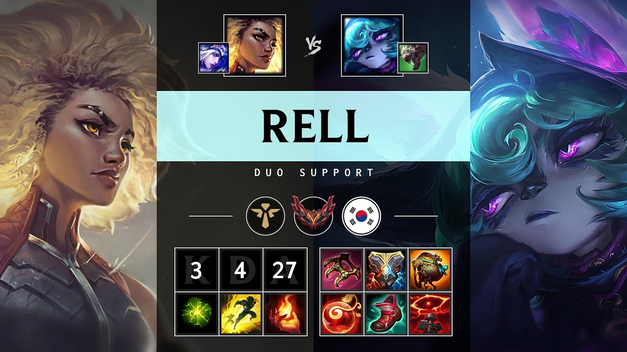 Rell Support vs Vex: Killing spree - KR Grandmaster Patch 14.24