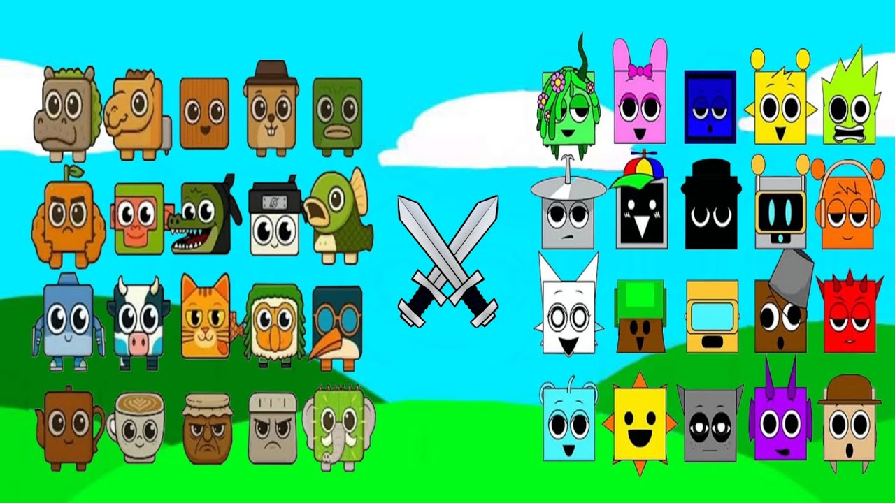 Brainrot 🆚 Sprunki: Square Race Battle!