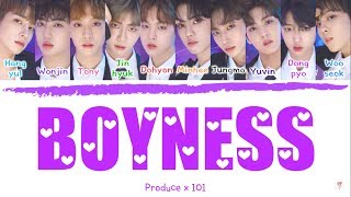 PRODUCE X 101 프로듀스X101 &quot; Boyness 소년미 (少年美) &quot; Correct Lyrics (ColorCoded/ENG/HAN/ROM/가사)